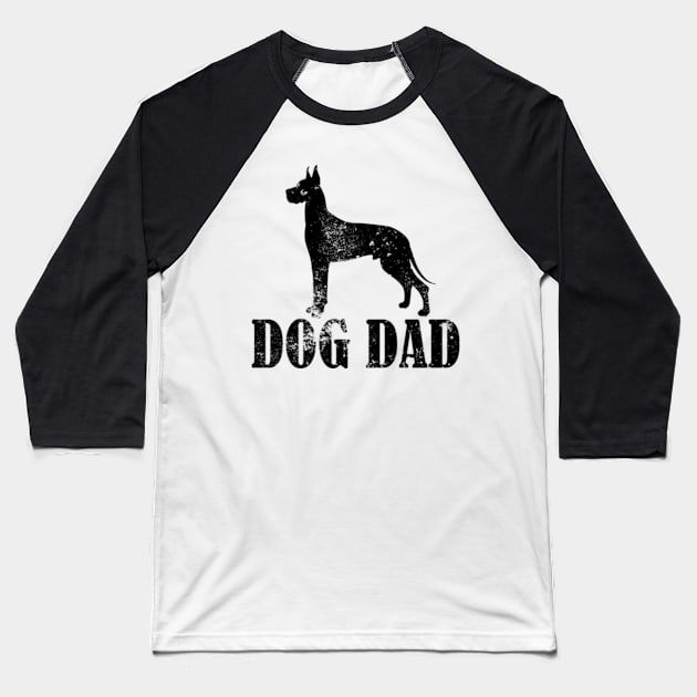 Great Danes Dog Dad Baseball T-Shirt by AstridLdenOs